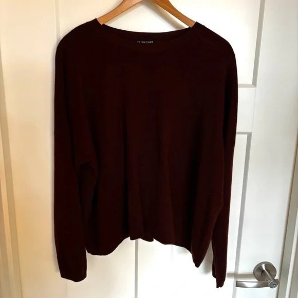 Eileen Fisher Super-Fine Merino Wool Sweater - Picture 5 of 7